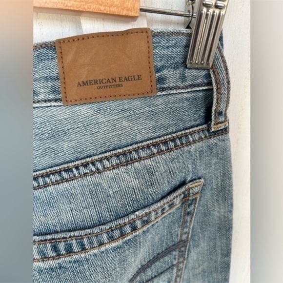 ✨NEW American Eagle Outfitters Distressed Patchwork Vintage Hi-rise Slim Jeans - Picture 10 of 16